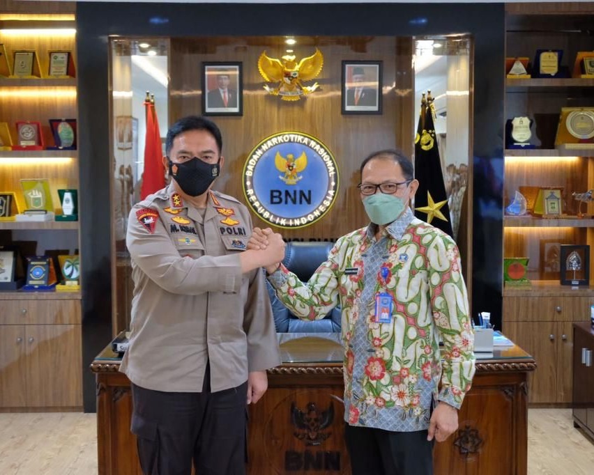 Kunjungan Ke Ka BNNP Riau, Kapolda Irjen Pol M Iqbal: Sinergi Dan Kerjasama Dalam Berantas Narkoba