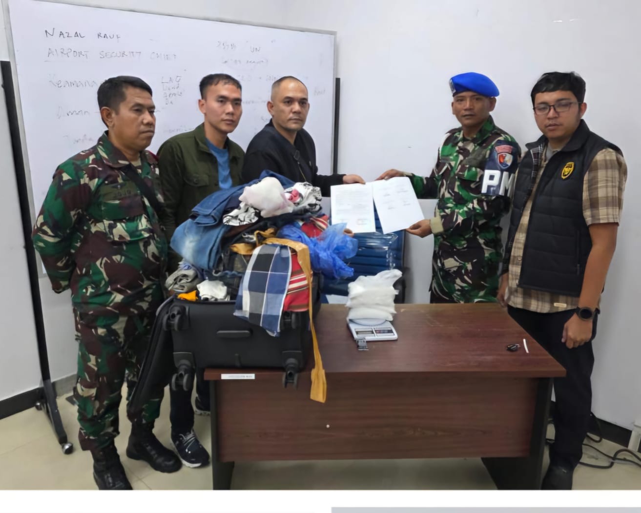 Lanud RSN Kembali Gagalkan Penyelundupan Narkotika