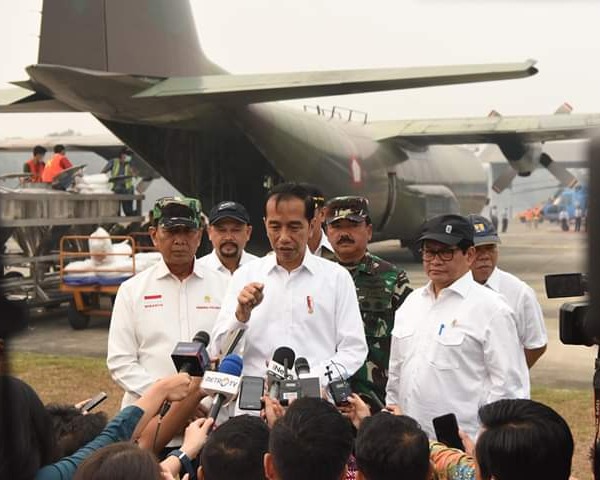 Presiden RI Tinjau Hujan Buatan Di Provinsi Riau