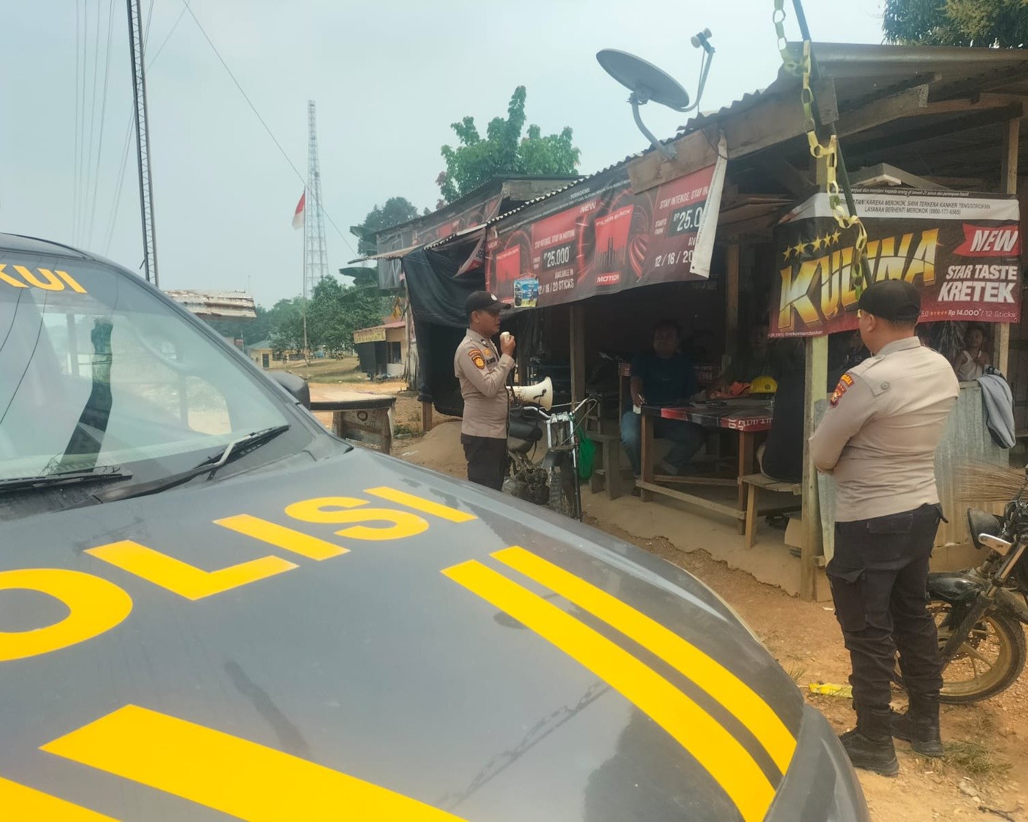 Polres Gencar Mobiling Himbau Warga, Larang Bakar Lahan di 9 Titik Wilayah Pelalawan