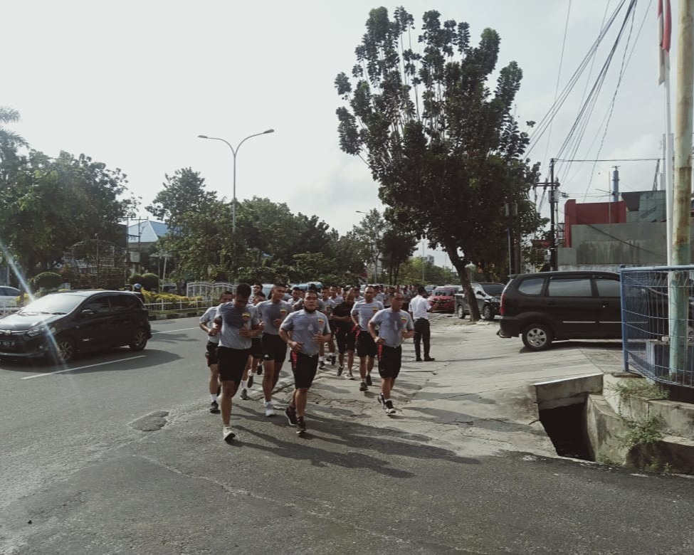 Personil Kodim 0301/PBR Gelar Apel Olahraga Bersama Untuk Menjaga Stamina Kesehatan dan Fisik