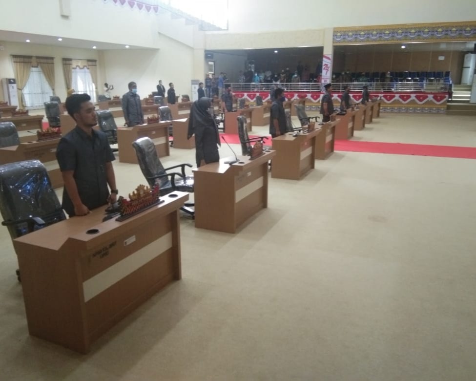 DPRD Kabupaten Mesuji Gelar Rapat Paripurna Penyampaian Perubahan Nama Panitia Pemilihan Calon Wakil Bupati Masa Jabatan 2017 - 2022