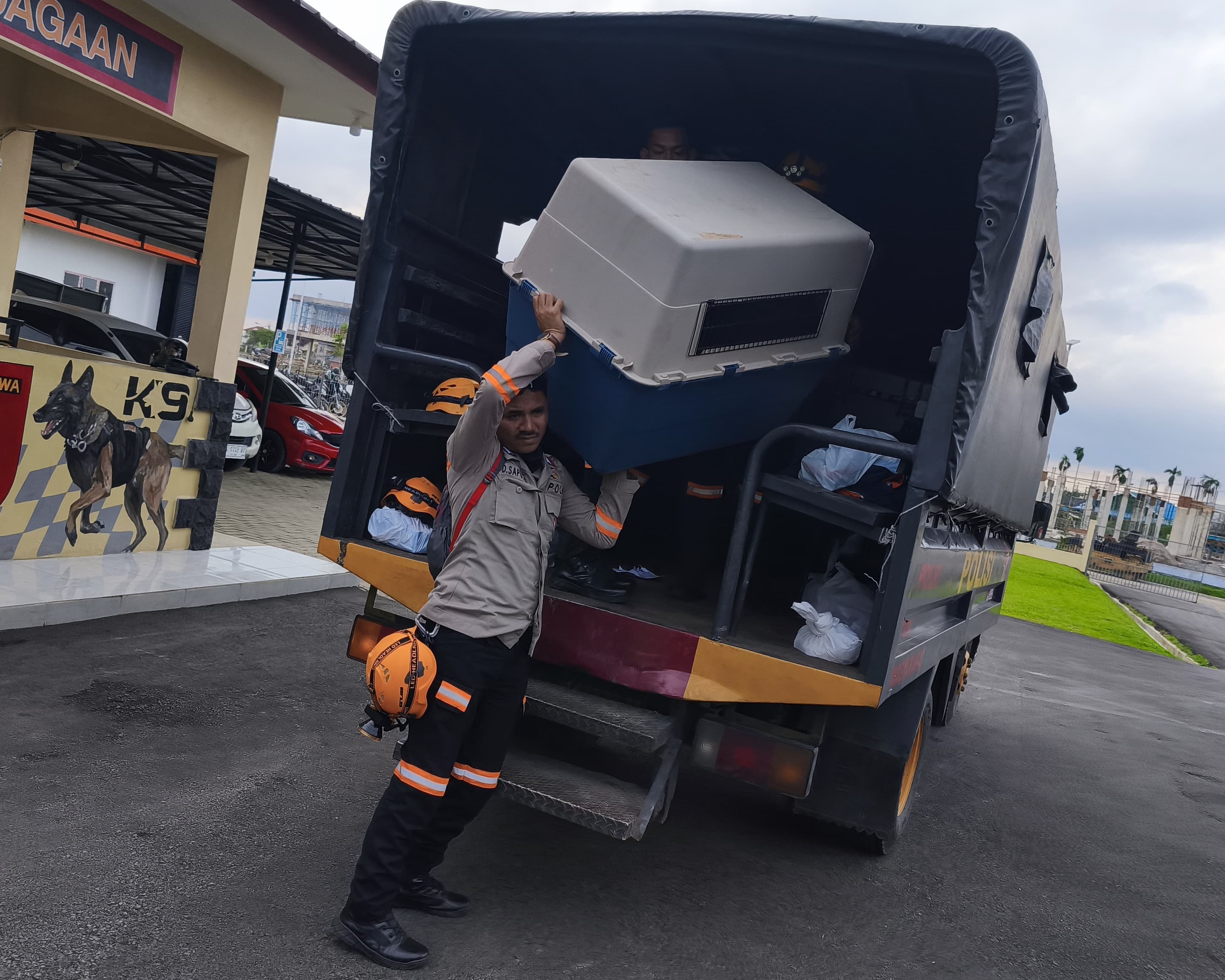 Korsabhara Baharkam Polri, Terjunkan Unit K-9 SAR Di Polda NAD