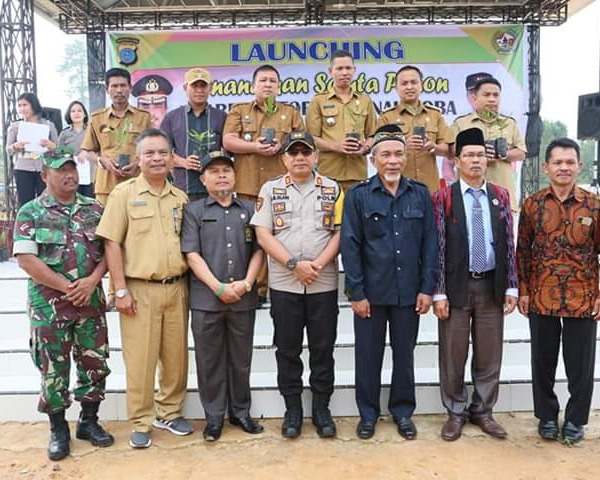 Pemkab Taput Dukung Launching Penanaman Sejuta Pohon