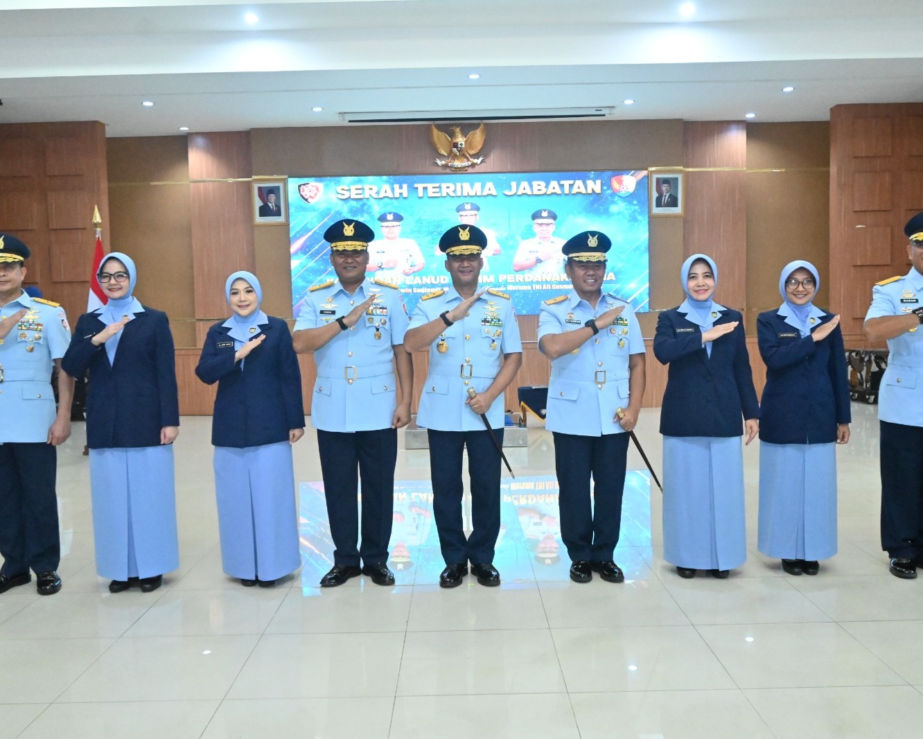 Pimpin Sertijab Danlanud HLM, Pangkodau I Apreasiasi Peran Penting Strategis Lanud HLM