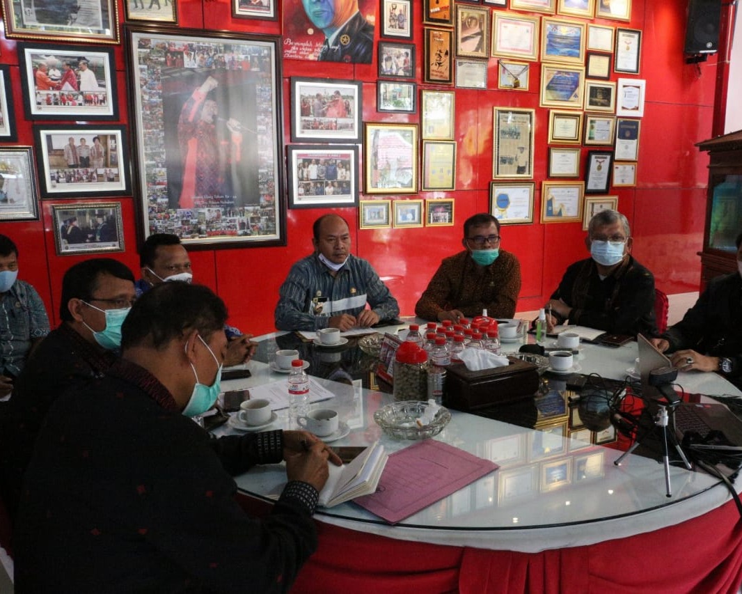 Bupati Taput Rapat Koordinasi Nasional TPAKD Tahun 2020 Dipimpin Langsung Presiden RI Secara Virtual