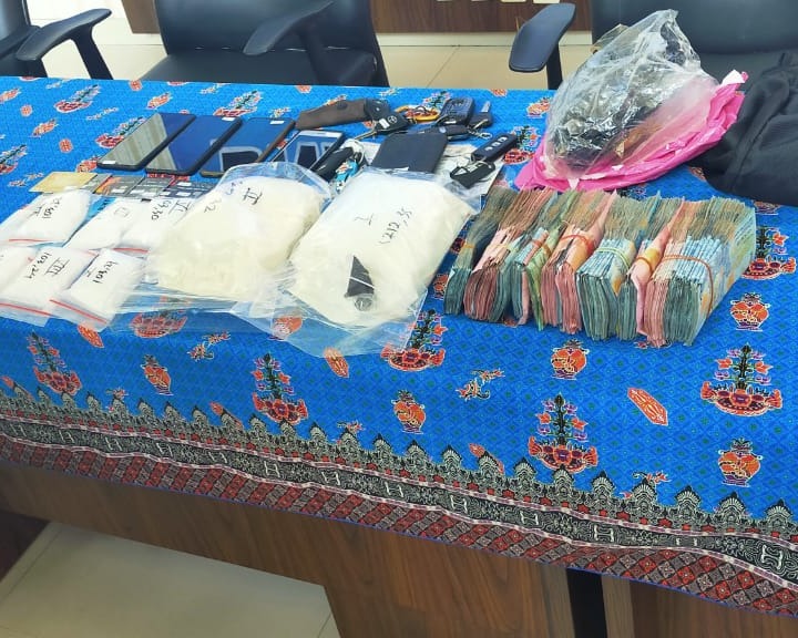 Press Release BNNP Kalteng Menangkap Peredaran Sabu 3 Kg