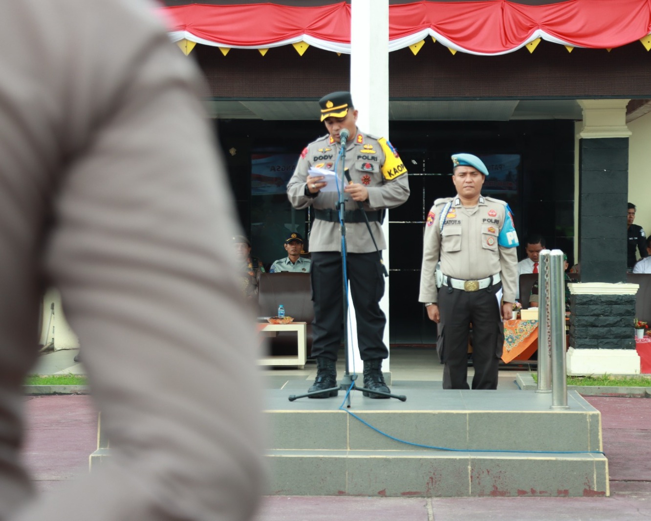 Kapolres Inhu Pimpin Apel Gelar Pasukan Operasi Patuh Lancang Kuning Tahun 2023