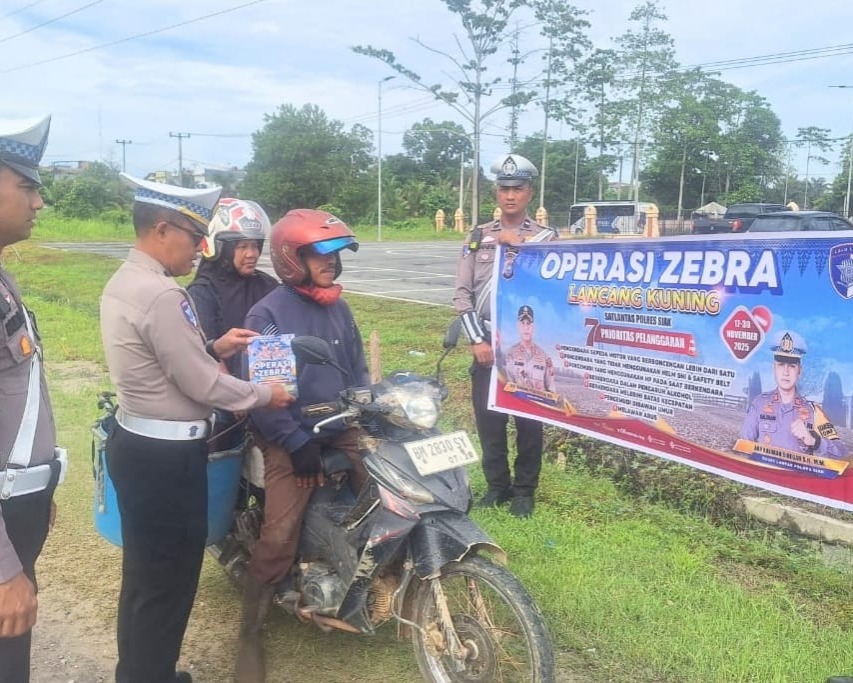 Operasi Zebra Lancang Kuning 2025, Satlantas Polres Siak Ajak Masyarakat Lebih Tertib Dan Peduli Keselamatan di Jalan Raya