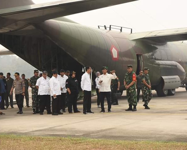 Presiden RI Tinjau Hujan Buatan Di Provinsi Riau