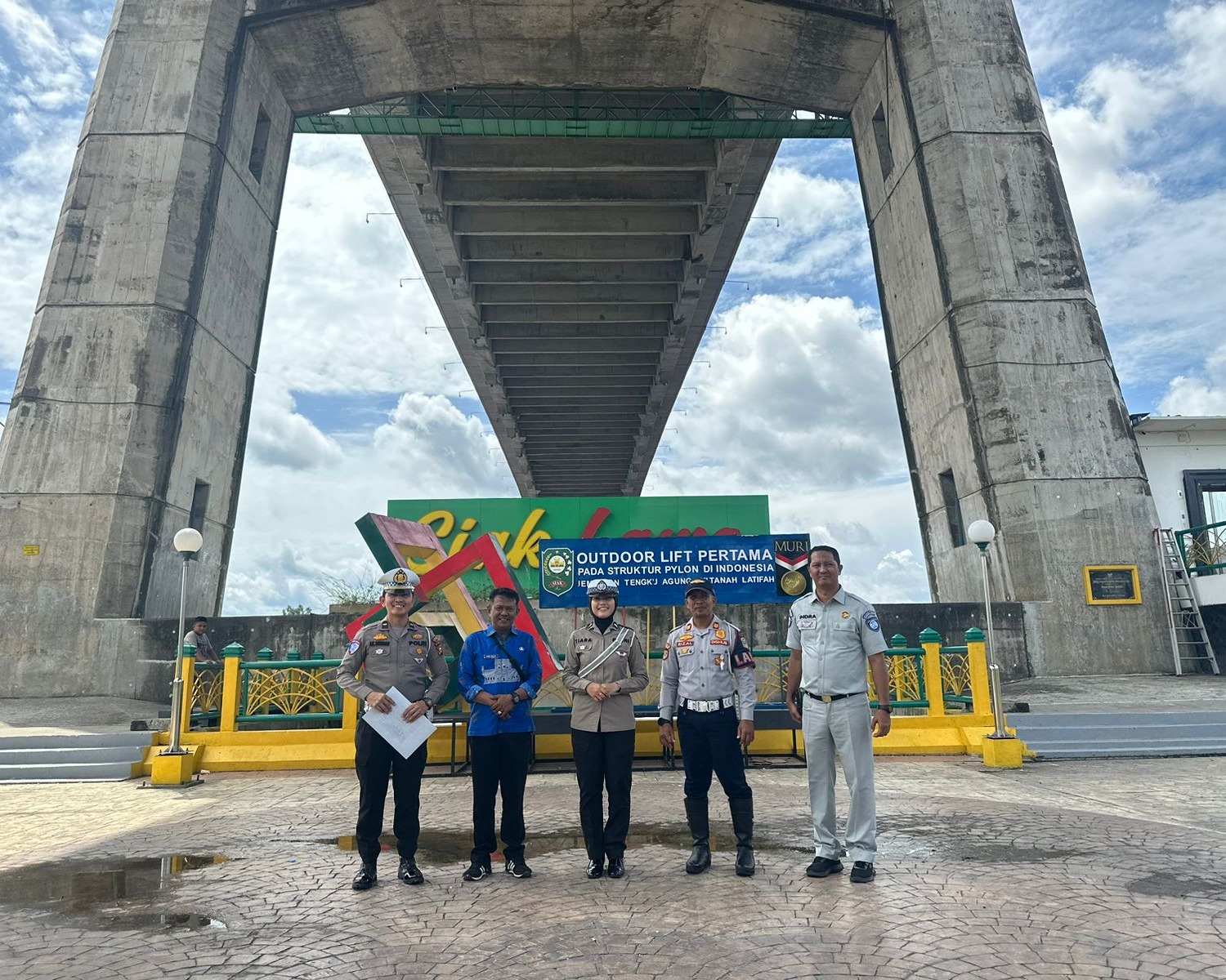 Satlantas Polres Siak Mencek Sejumlah Destinasi Wisata Di Kabupaten Siak Demi Memastikan Kesiapan Selama Operasi Lilin Lancang Kuning 2024