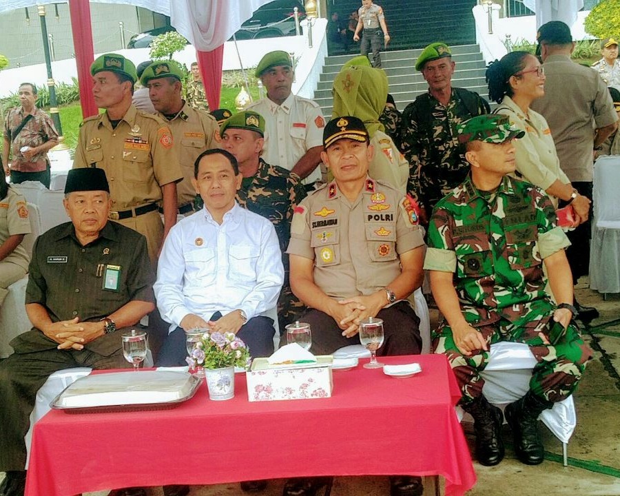 Dandim 0301/Pekanbaru Hadiri Apel Gelar Pasukan Operasi Lilin Muara Takus 2019