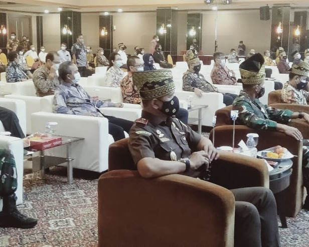 Kodim 0301/PBR Hadiri Acara Ground Breaking SPAM Lintas Kota Pekanbaru dan Kabupaten Kampar