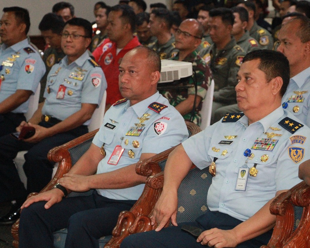 Pangkoopsud I Dampingi Kasau, Hadiri Briefing  Penerbangan Hut Ke-80 RI