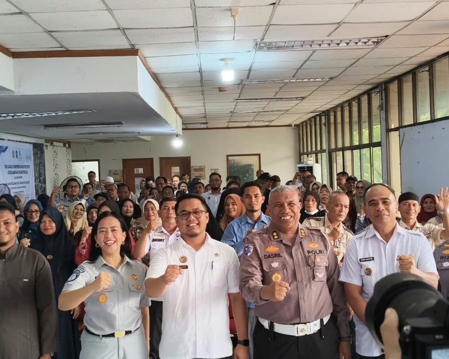Jasa Raharja Riau Bersama Ditlantas Polda Riau Gelar Sosialisasi Keselamatan Transportasi dalam Rangka Bulan Keselamatan Transportasi 2026