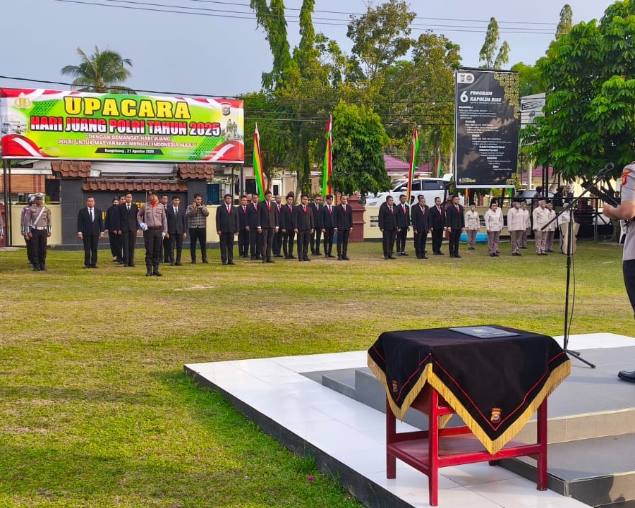Kapolres Kampar Pimpin Upacara Hari Juang Polri, Kobarkan Semangat Pengabdian Tanpa Batas