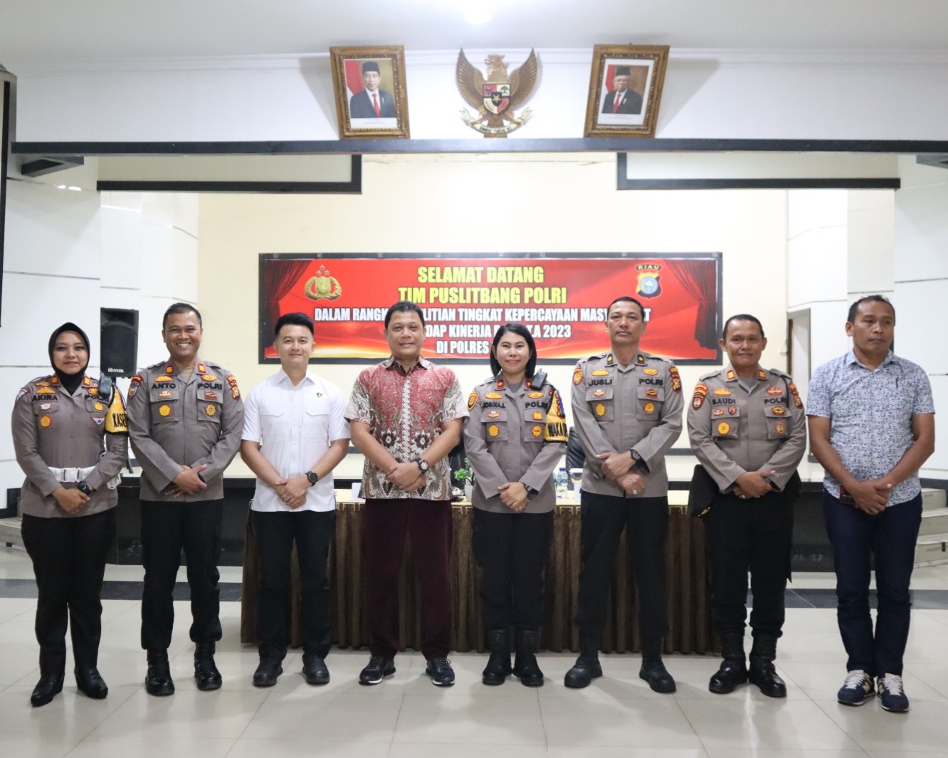 Tim Puslitbang Polri dan Polres Dumai Gelar FGD Serta Indepth Interview Dalam Rangka Penelitian Tingkat Kepercayaan Masyarakat