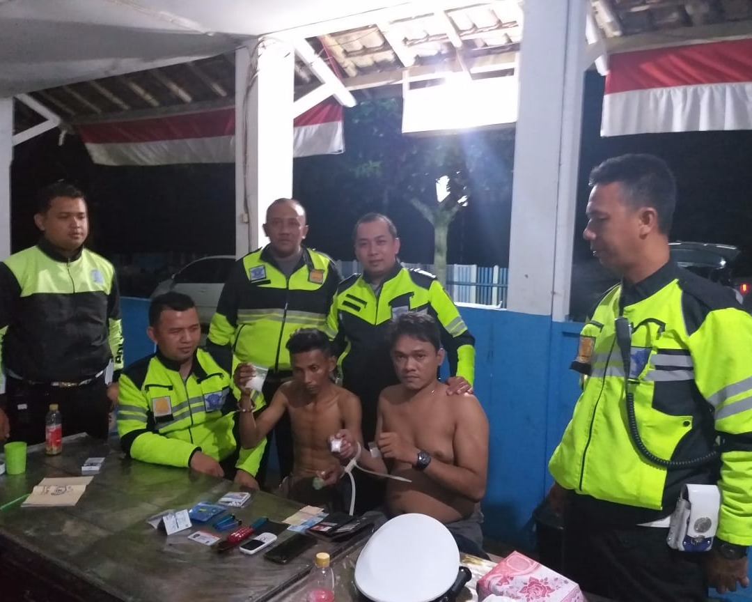 Anggota Satuan Lalu Lintas Polresta Palangka Raya Berhasil Gagalkan Upaya Peredaran Gelap Narkotika Jenis Sabu 