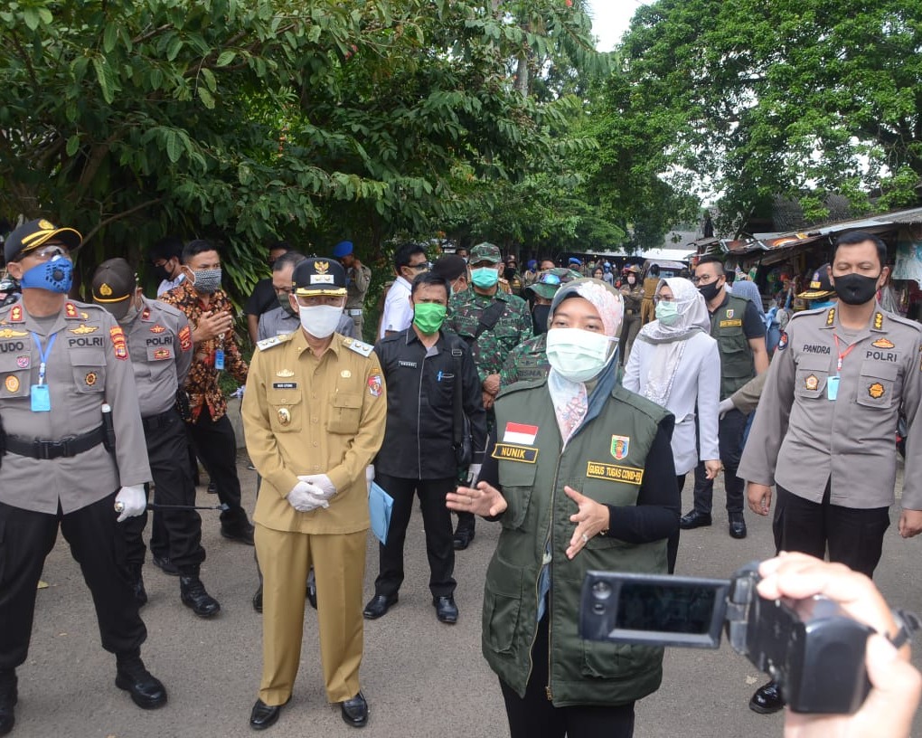 Wagub Lampung Lakukan Kunjungan Lapangan Tim Gugus Tugas Penanggulangan Covid-19 ke Lampura 