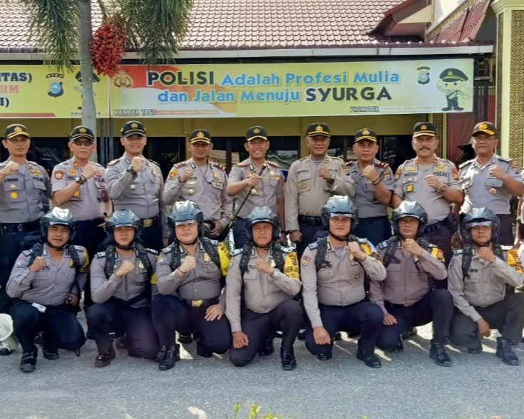 Kapolres Kampar Distribusikan Tujuh Sepeda Motor Dinas Untuk Bhabinkamtibmas