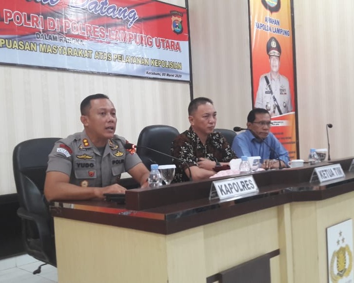 Cek Tingkat Kepuasan Masyarakat, Puslitbang Polri Lakukan Penelitian di Polres Lampung Utara