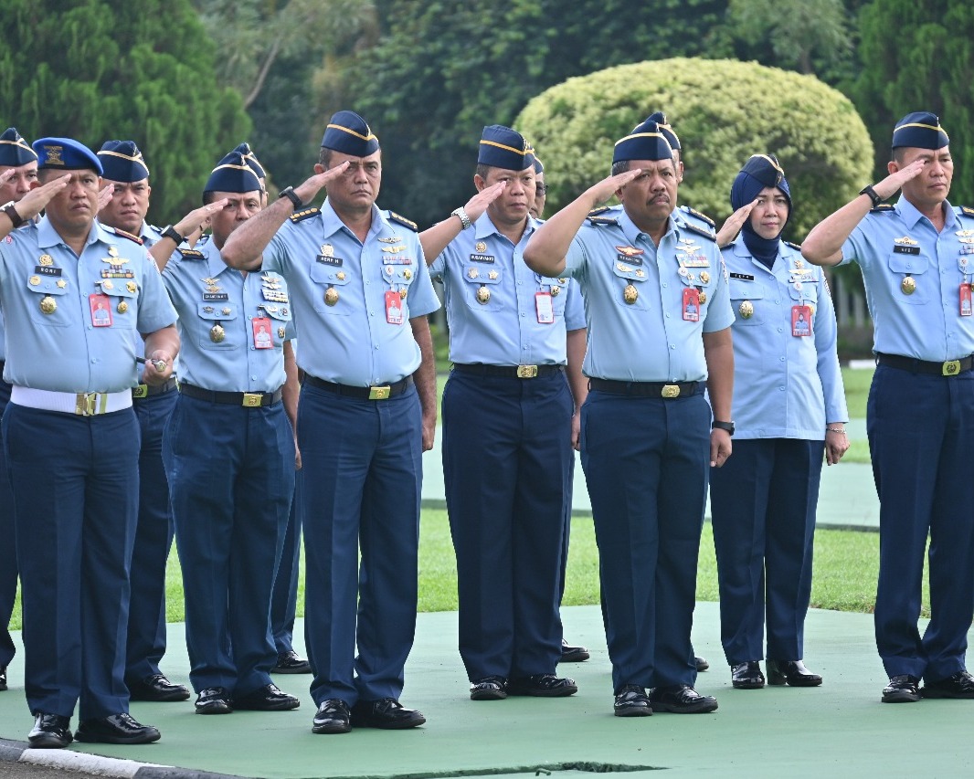 Cinta NKRI, Koops Udara I Laksanakan Upacara Bendera