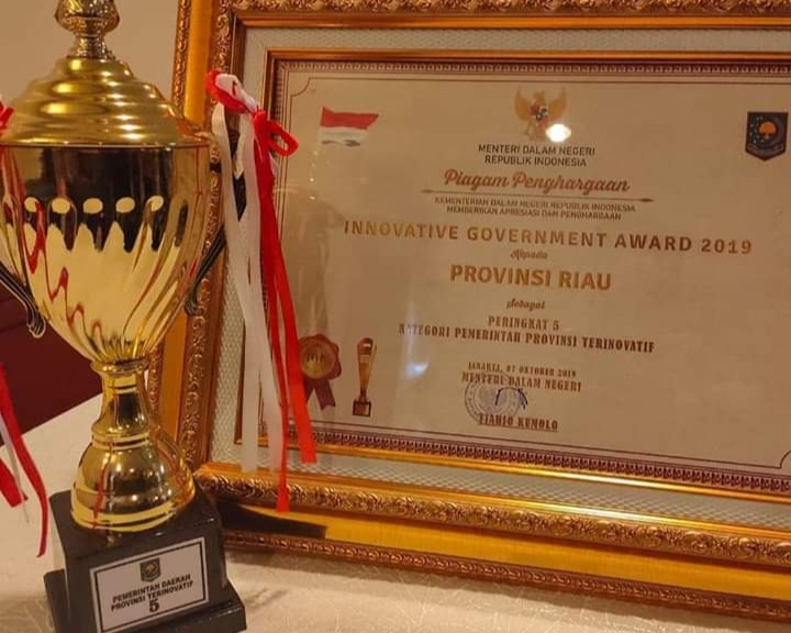 Provinsi Riau Terima Penghargaan Innovative Government Award 2019