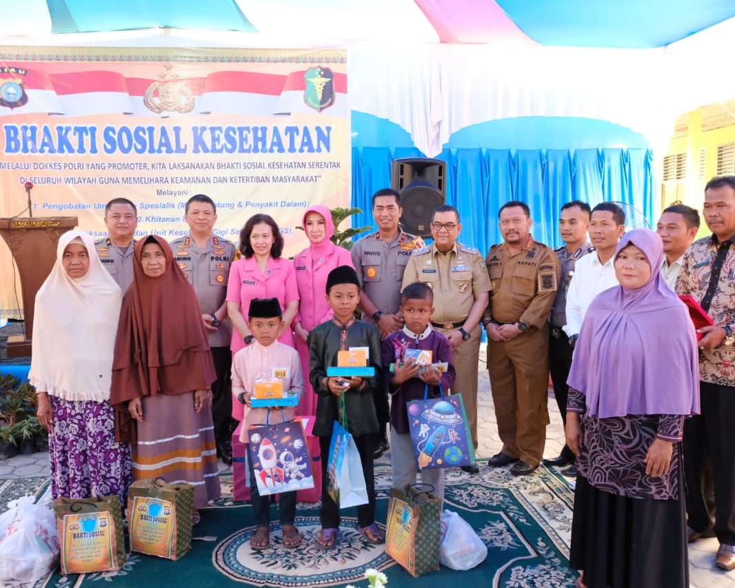 Baksos Kesehatan Polda Riau, Bhayangkari Inisiasi Ruang Kelas Aman Asap