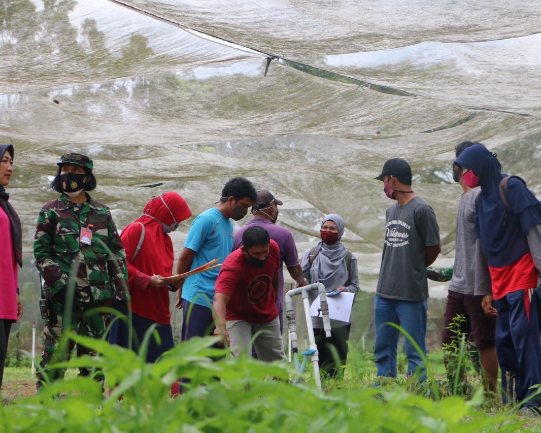 Danlanud RSN Apresiasi Disketapang Pemko Pekanbaru Survey Petani Mustang