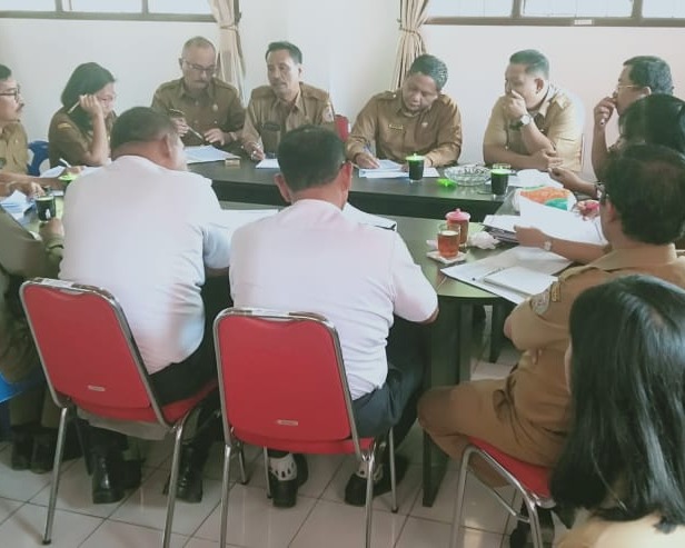 Sekdakab Taput Pimpin Rapat Koordinasi Persiapan Pelaksanaan Ujian CPNS Formasi Tahun 2019