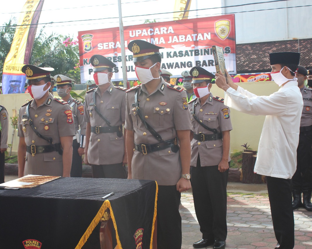 Polres Tubaba Gelar Ucapara Sertijab Dua Kasat