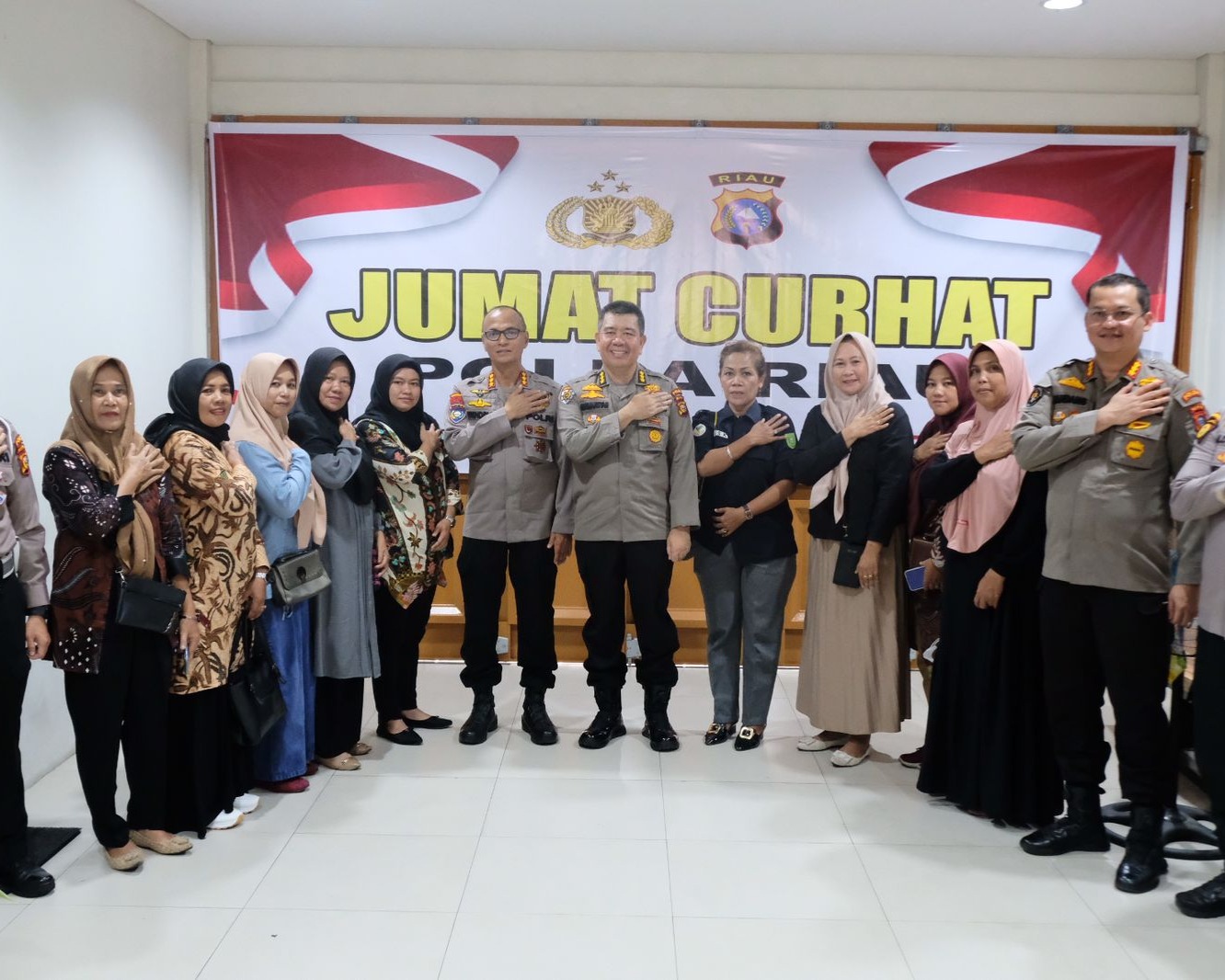 Polda Riau Kembali Gelar Jumat Curhat Bersama Masyarakat