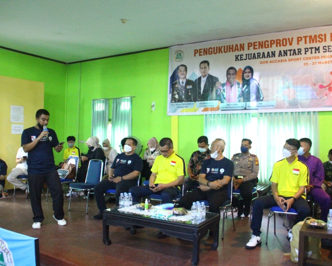Sebanyak 150 Peserta Ikuti Kejuaraan Tenis Meja Pengprov PTMSI Riau