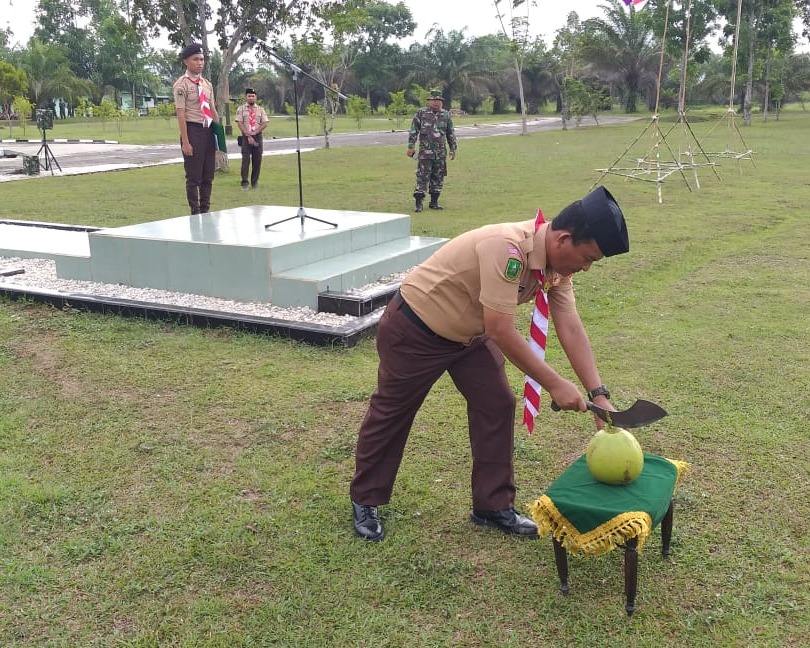 Hari Ini, Kegiatan Persami Pramuka Saka Wira Kartika Kodim 0301/Pekanbaru Ditutup