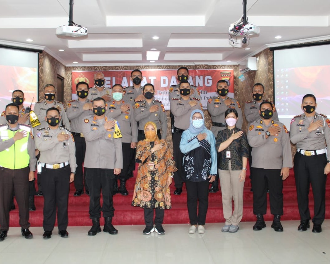 Kapolresta Pekanbaru Menerima Kunjungan Kerja Deputi Pelayanan Publik Kementerian Pendayagunaan Aparatur Negara dan Revormasi Birokrasi Republik Indonesia