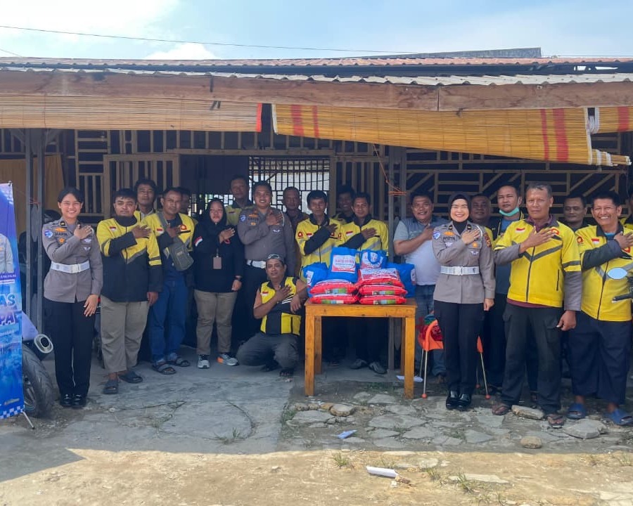 Sambut Hari Bhayangkara Ke-80, Polantas Polda Riau Gencarkan Bansos, Bedah Rumah Dan Air Bersih