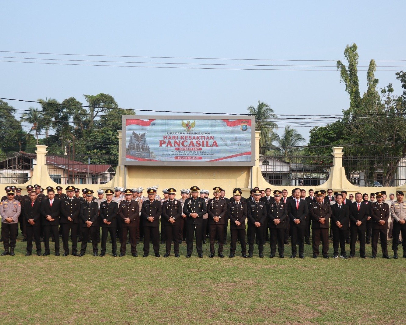 Teguhkan Semangat Persatuan, Polres Kampar Gelar Upacara Peringatan Hari Kesaktian Pancasila 2026