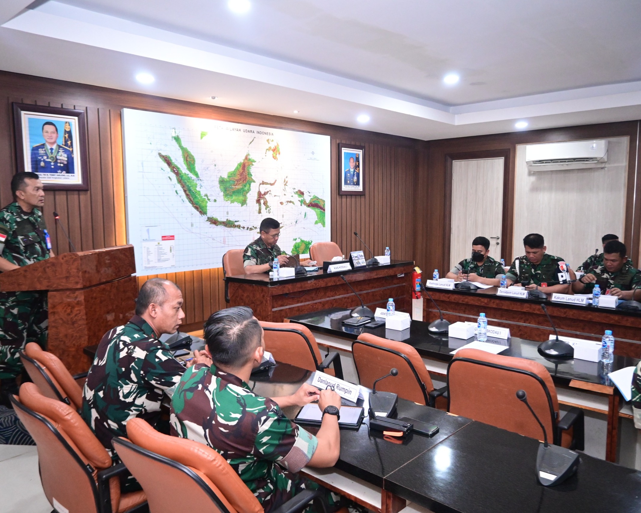 Kaskodau I Pimpin Rapat Batas Wilayah Kinerja Lanud Jajaran Kodau I