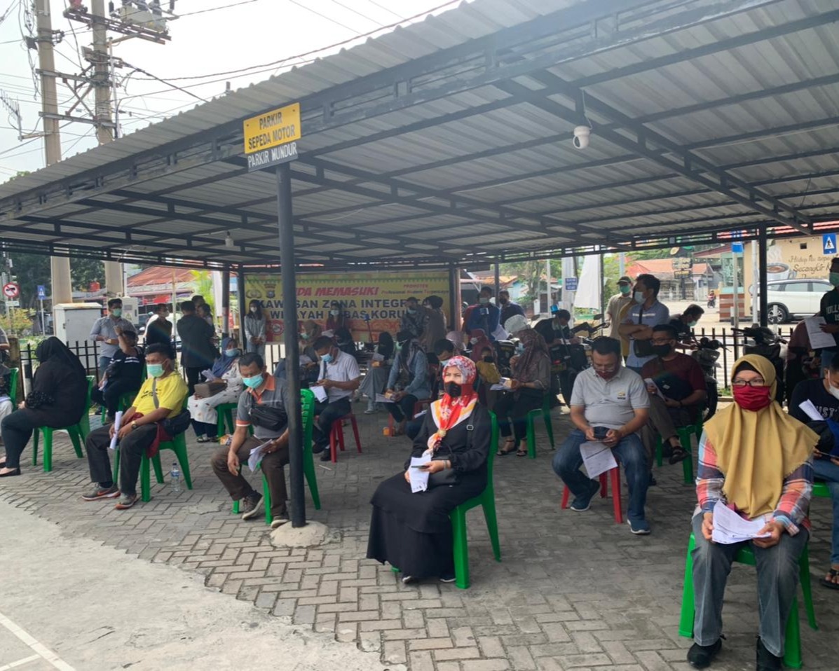 Dukung Percepatan Vaksinasi, Polsek Limapuluh Buka Gerai Vaksin Presisi di Mapolsek