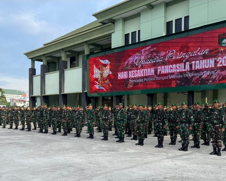 Kodam XIX/TT Gelar Upacara Peringatan Hari Kesaktian Pancasila Tahun 2025