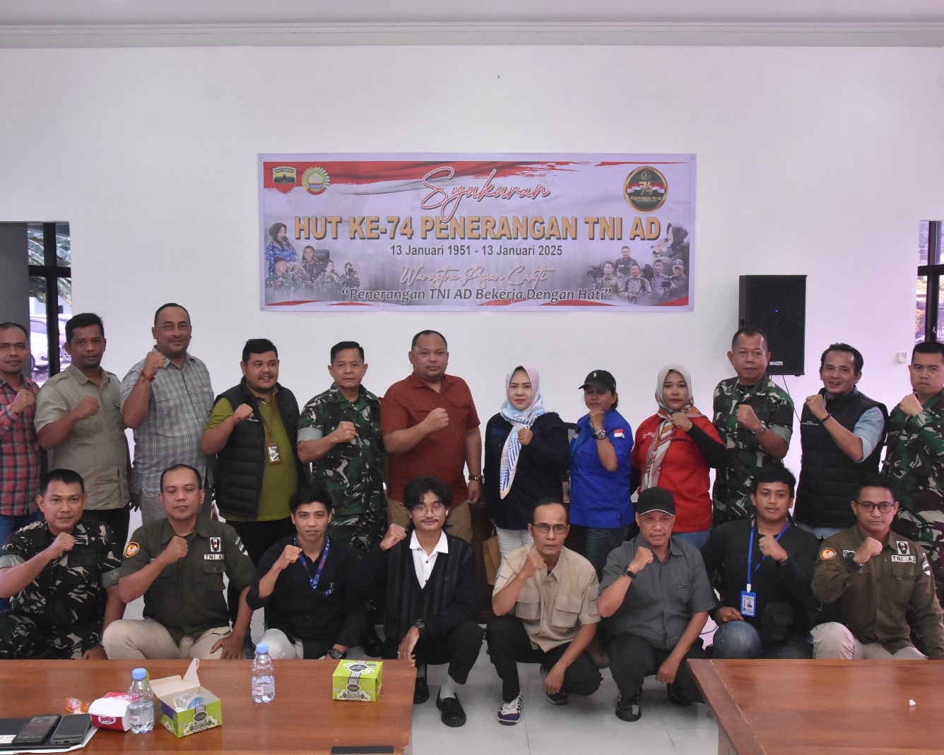 Sinergi Dan Kebersamaan Warnai HUT Ke-74 Penerangan TNI AD di Korem 031/Wira Bima