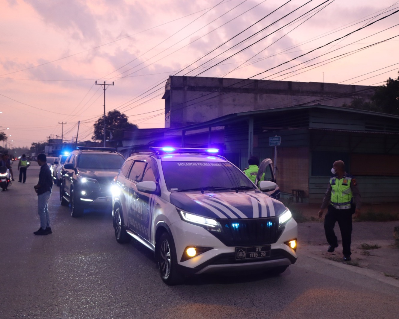 Polres Dumai Gelar Patroli Subuh Dalam Rangka Operasi Tertib Ramadhan Lancang Kuning 2023