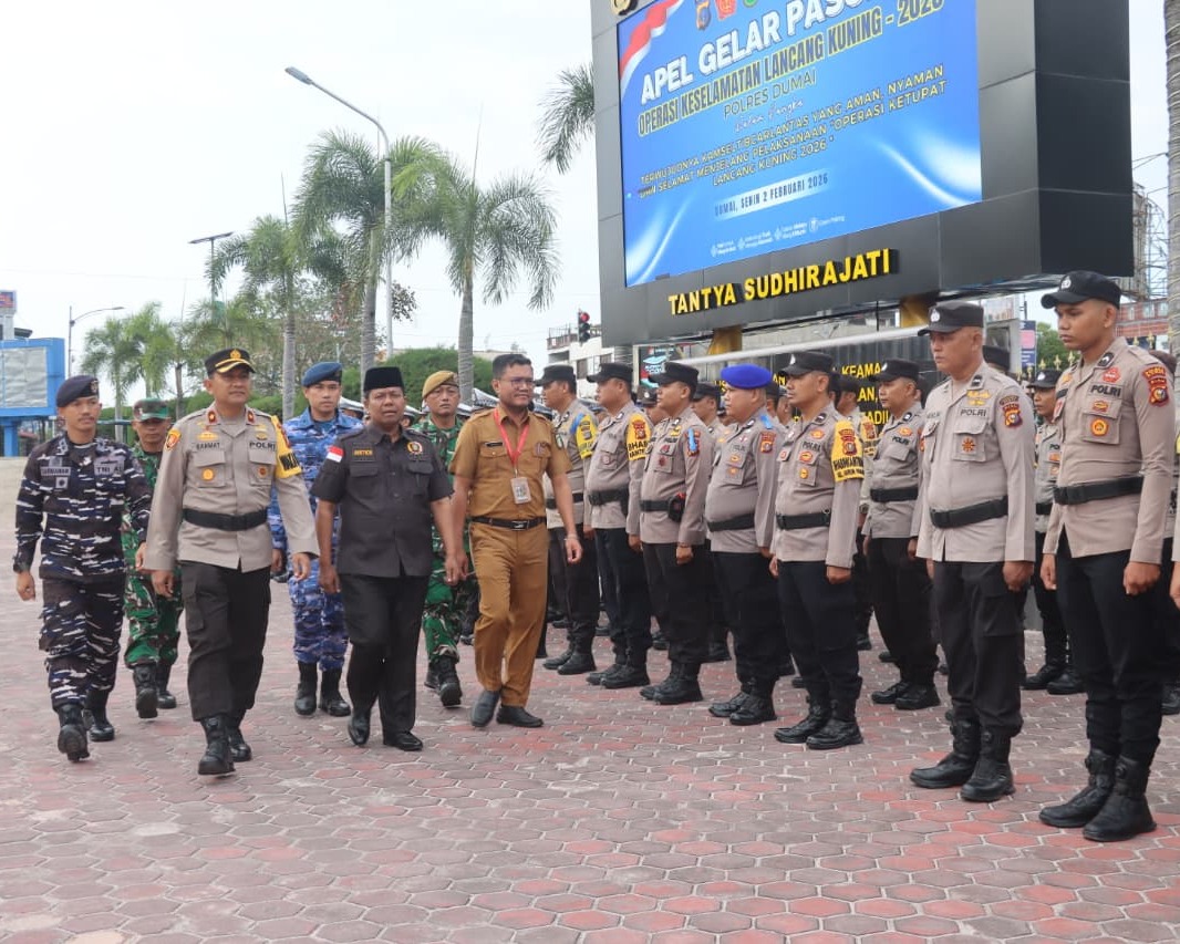 Polres Dumai Resmi Gelar Operasi Keselamatan Lancang Kuning 2026