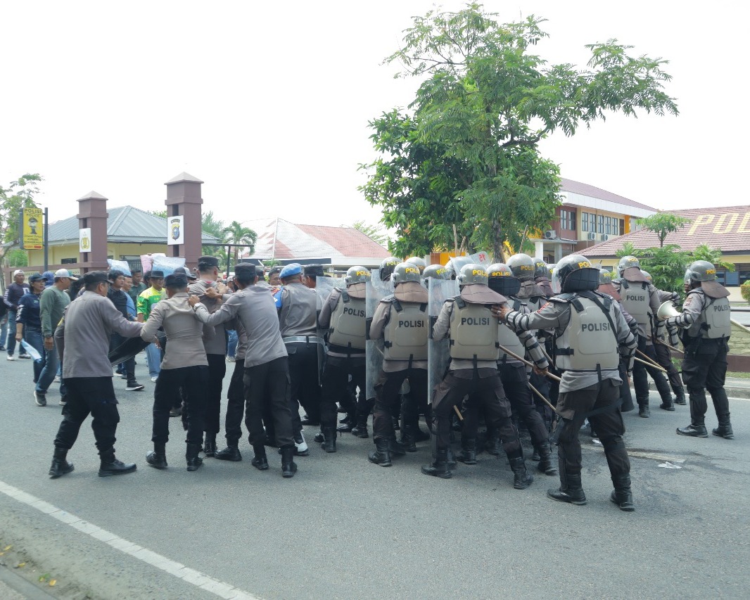 Saksikan Simulasi Sispam Mako Dan Unras Di Polres Inhu, Wakapolda Riau: Kita Sudah Melakukan Yang Terbaik