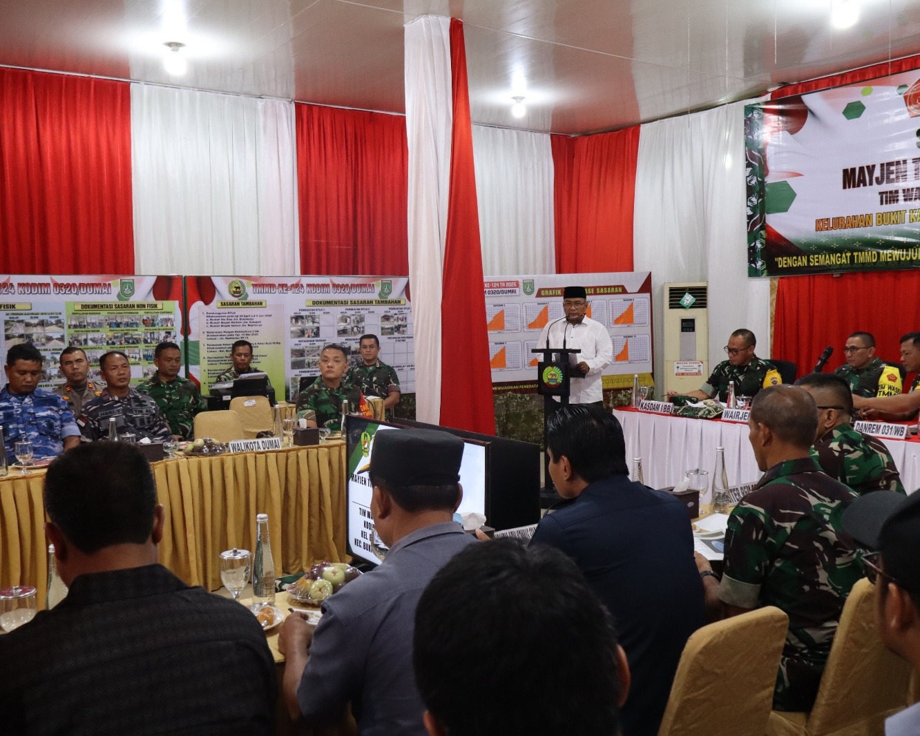 Tinjau Langsung Progres TMMD Ke-124 di Dumai, Tim Wasev TNI AD Puji Sinergi di Bukit Kayu Kapur