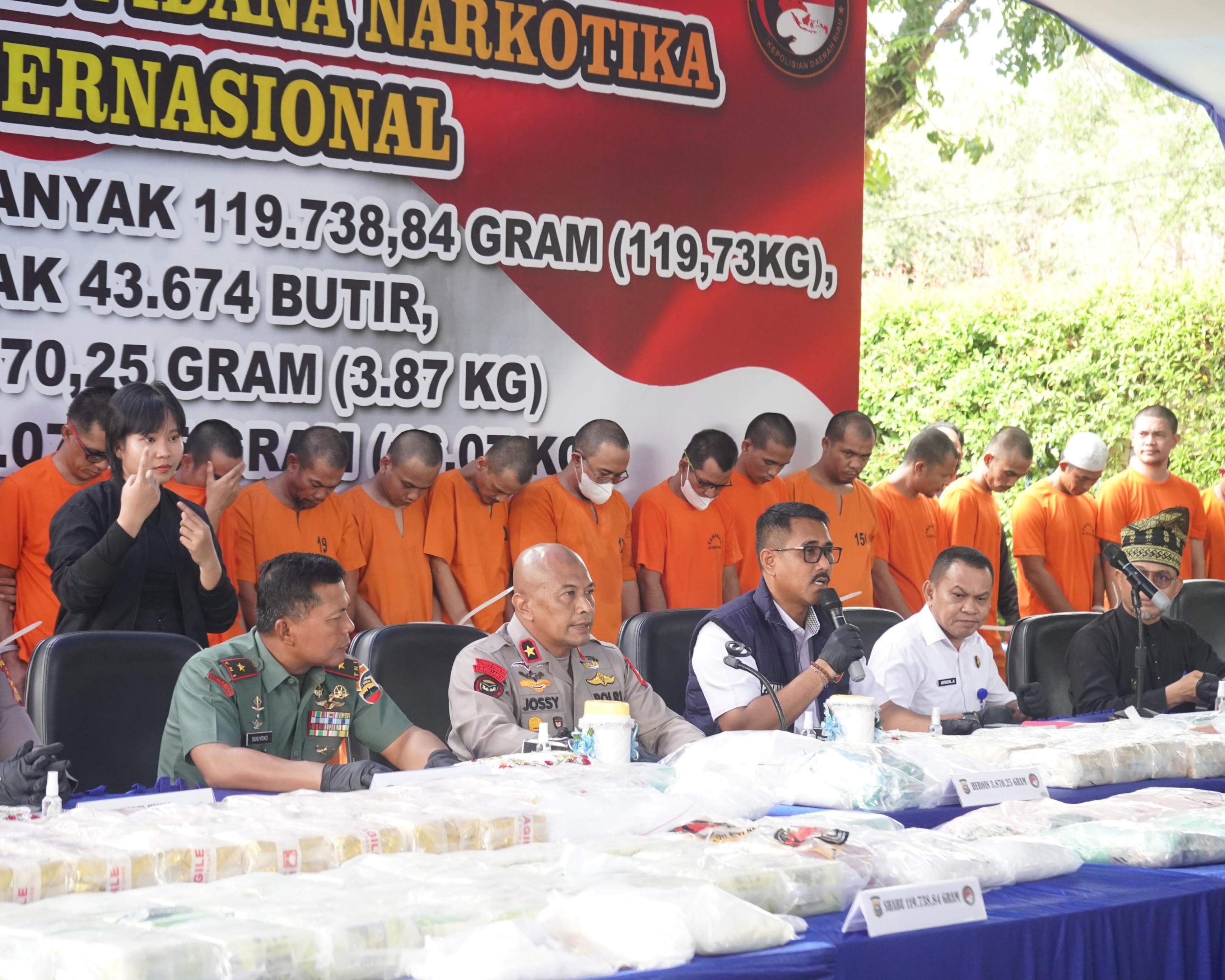 Polda Riau Gelar Pemusnahan Barang Bukti Narkoba