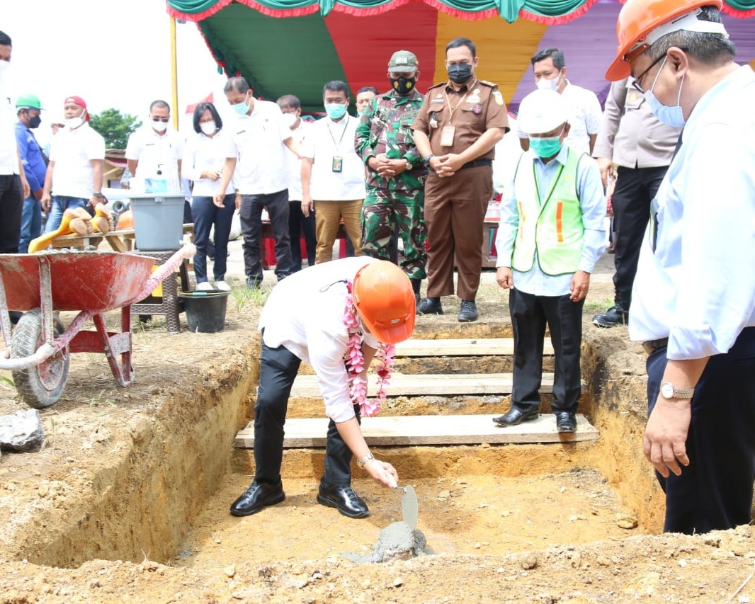 Bupati Taput Hadiri Peletakan Batu Pertama Pembangunan Gedung KPP Pratama Silangit Siborong-borong