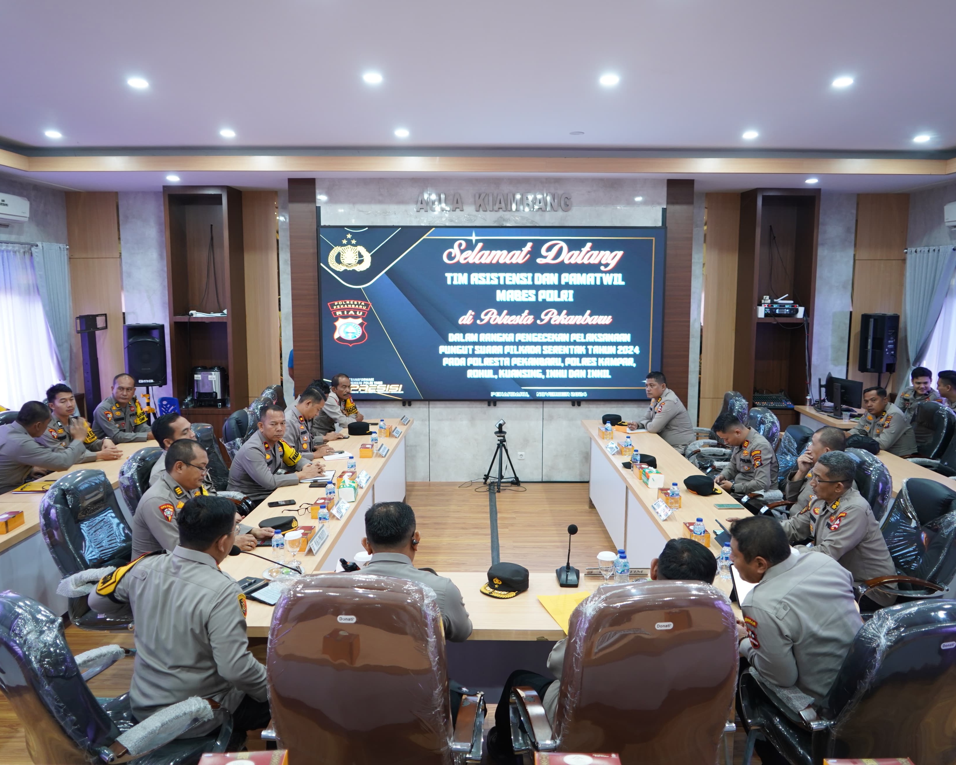 Kaopsda OMP Lancang Kuning 2024 Kombes Pol Taufiq Dampingi Langsung TIM Asistensi Mabes Polri