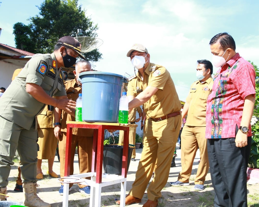 Bupati Taput Tinjau Pelaksanaan Belajar Tatap Muka di Pagaran