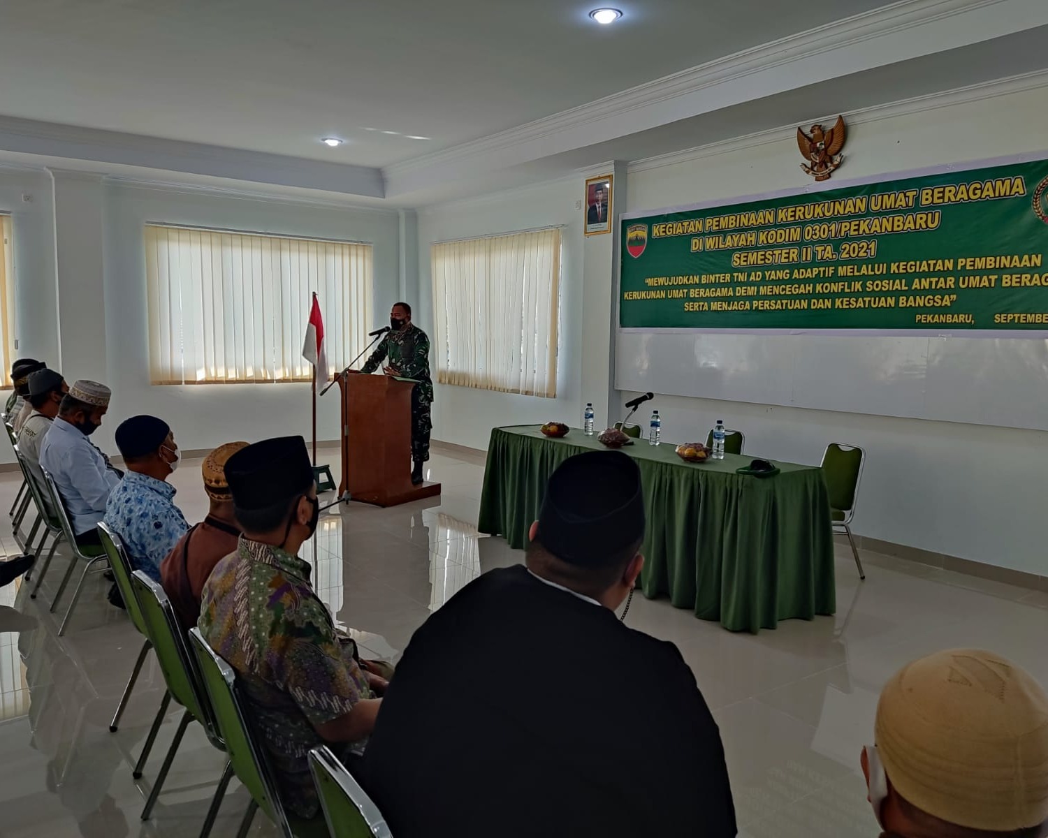 Wujudkan Keharmonisan Antar Umat Beragama, Kodim 0301/PBR Gelar Pembinaan Kerukunan Umat Beragama